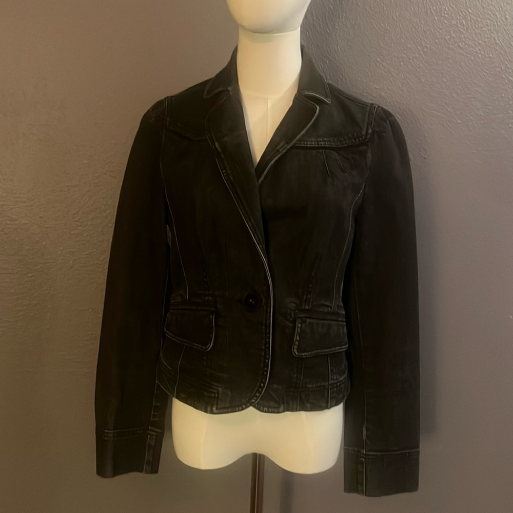 LOFT Black Denim Jacket
